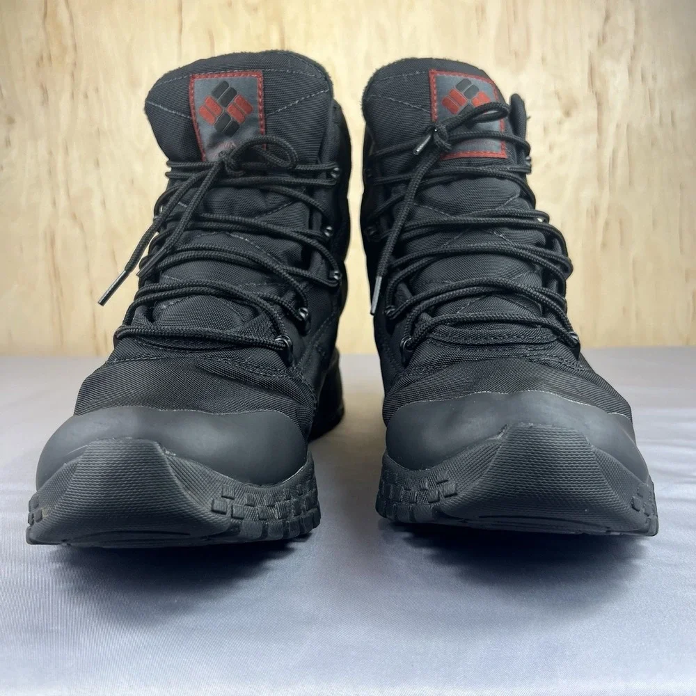 Columbia Fairbanks Black Mens Size 11 Boots Waterproof Omni-Heat BM2806-010-Used
